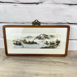 Buy Korean Asian Watercolor Painting Mountains Water Art Landscape Scenic • 24.86£