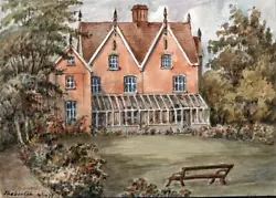 Buy Theberton Suffolk 1877 -  Antique Watercolour Painting - Algerina Peckover • 95£
