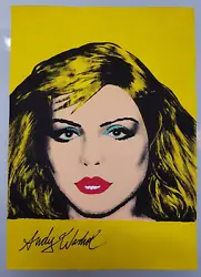 Buy Andy Warhol Hand Signed. 'debbie Harry'. Watercolor On Paper. Pop Art • 24.88£