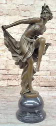 Buy Art Nouveau Hand Made Gypsy Dancer Bronze Patina Sculpture Statue • 239.12£