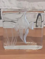 Buy Vintage Glass KOSTA BODA  Engman Fish  Paperweight Sculpture 98402 • 24.99£