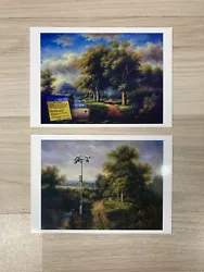 Buy Banksy Postcards Modified Oils Painting No.7 & No.12 2005 • 99.95£