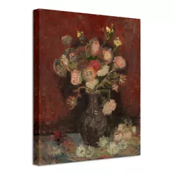 Buy Vase With Chinese Asters And Gladioli By Van Gogh Artwork Picture Wall Deco • 3.99£