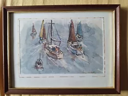 Buy James Patrick Watercolour Boat Scene • 15£