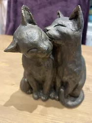 Buy FRITH SCULTURES Bronze Cats Yum-Yum And Friend Paul Jenkins Signed P.J. • 18£