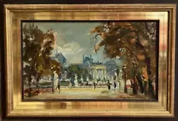 Buy ORIGINAL OIL PAINTING French Impressionist Paris Cityscape INDISTINCTLY SIGNED • 145£