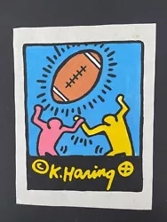 Buy Keith Haring Signed Watercolor Painting On Paper Football  11  X 8.25  • 467.77£
