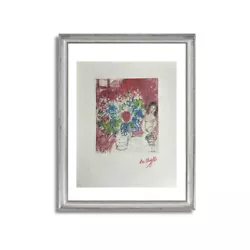Buy Marc Chagall  Woman With Flower...  Original Signed Lithograph - Limited Edition • 104.83£