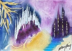 Buy Watercolor ACEO Original Painting By Mary King - Ancient City • 3.31£