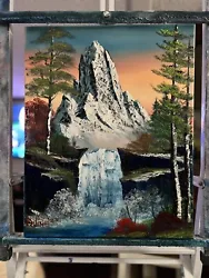 Buy Original Oil Painting 16x20  “Mountain Falls” Art/Landscape (Bob Ross Style) • 62.21£