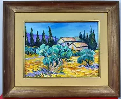 Buy Vincent Van Gogh (Handmade) Oil On Cardboard Painting Framed Signed And Stamped • 944.99£