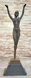 Buy Signed Egyptian Dancer Chiparus Bronze Sculpure Statue Art Deco Home • 219.16£