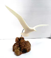 Buy John Perry Seagull In Flight Driftwood Sculpture • 19.84£