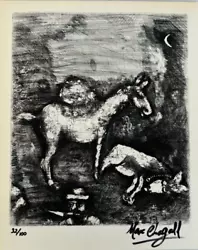 Buy Marc Chagall, Original Hand-signed Lithograph With COA & Appraisal Of $3,500. • 708.27£