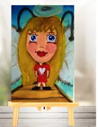 Buy ACEO Watercolor Art Print Miniature Fairy Girl Lady Whimsical Playful  Signed • 3.21£