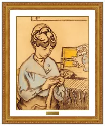 Buy Louis Valtat Original Pastel Painting Female Portrait Signed Framed Oil Artwork • 6,732.79£