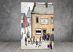 Buy L. S. Lowry The Elite Fish And Chip Shop CANVAS PAINTING ART PRINT POSTER 1871X • 6.99£