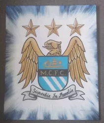 Buy Julie Chesters Oil Painting 24x30 Inches Manchester City Club Crest From 2014 • 75£
