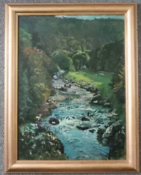 Buy Mountain Landscape With Rushing Stream. Impressionism. Oil Painting On Canvas. • 59£