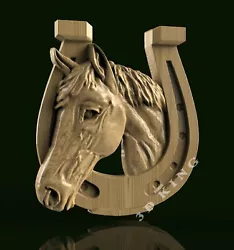 Buy 3D STL Model THE HORSE HEAD For CNC Router 3D Printer Engraver Carving Aspire • 1.23£
