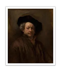 Buy REMBRANDT Self Portrait 1600's Vintage Painting PREMIUM 17x20  Print Poster • 20.07£