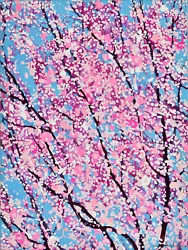 Buy Alex Nizovsky — CHERRY BLOSSOM #3 — Expression Pop Art Floral Painting 18 X24  • 786.71£