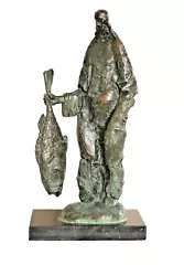 Buy Bronze Sculpture APOSTLE ANDRIY Author's Sculpture Black Marble Pedestal Free Sh • 6,535.90£