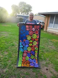 Buy LANITA  NUMINA 150 X 70 Cm Original Painting - Aussiepaintings Aboriginal Art • 289.86£
