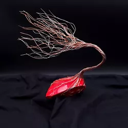 Buy Red Glass Copper & Silver Wire Spirit Tree #2019 *SAVE 10% SEE BELOW Unique Gift • 74.41£
