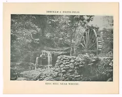 Buy Rigg Mill Near Whitby Yorkshire Antique Print Picture 1900 BPF#1736 • 2.99£