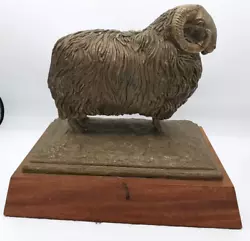 Buy Bronze Ram Sculpture By Edward Roberts 1987 Exeter Weight 5.5kg • 49.99£