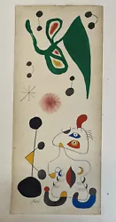Buy In The Manor Of Joan Miro Circa 1946 Ink And Gauche Dog And Butterfly  • 1,968.74£