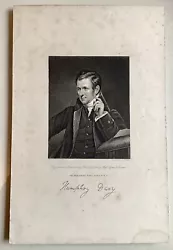 Buy Antique Print. Portrait Engraving Of Humphrey Davy, Lonsdale-Jenkins-ca. 1830 • 25£