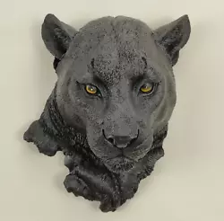 Buy Black Panther Head Wall Sculpture, 9 Inches 22 Cm, Puma Head Wall Decor • 108.58£