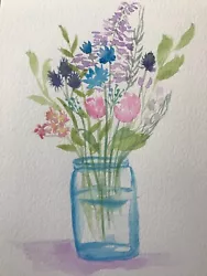 Buy Wild Flowers | Original Painted Watercolour Painting| Botanical Floral | Signed • 16£