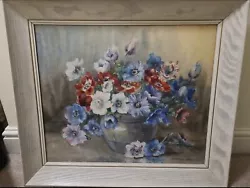 Buy ANTIQUE PAINTING WATERCOLOUR STILL LIFE FLOWERS Marion L Broom 1878-1962.  • 350£