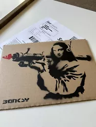 Buy Rare Art Dismaland Spray Cardboard Painting WSM Banksy  Monna Lissa + Tickets • 30£