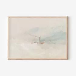 Buy J. M. W. William Turner - A Packet Boat Off Dover (1836) Poster, Art, Painting • 5.50£
