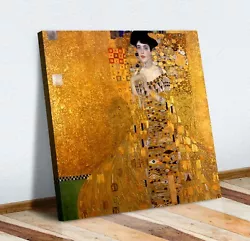 Buy Gustav Klimt Adele Bloch-Bauer I CANVAS WALL ART PICTURE PRINT PAINTING GOLD • 64.99£