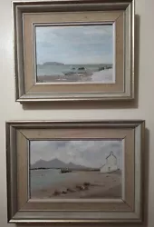 Buy Vintage Christine Nowell Coastal Beach Seaside Oil Painting Signed Welsh Artist • 165£