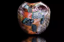 Buy William MorrisRed And Black Shard Vessel Handblwon Contemporary Glass Art • 19,339.31£