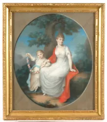 Buy Joh. Lorenz Kreul  Luise, Duchess Of Wuerttemberg With Her Son Paul , Pastel • 7,991.10£