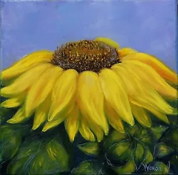 Buy Anastasia Woron  Sunflower  Original Signed By Author Oil 2016 • 111.92£