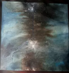 Buy Watercolor Painting. Abstract Space Intricate Nebula. Decor. Paul Eres. 12x12 • 57.87£