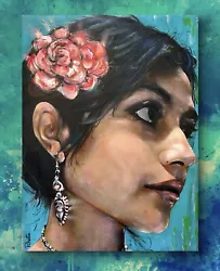 Buy Oil Painting- Girl With Flower  • 130£