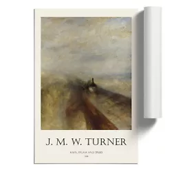 Buy Rain, Steam And Speed By Joseph-Mallord William Turner Unframed Wall Art Print • 14.95£