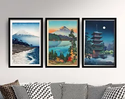 Buy Tsuchiya Koitsu Set Of Three Posters - Mount Fuji Painting Art Print Hakone • 199£