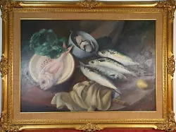 Buy Still Life With Fish. Oil On Table. Francisco MarsÁ Figueras. Xxth Century. • 3,543.73£