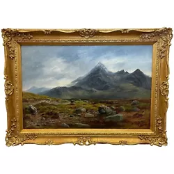 Buy Oil Painting Scottish Highlands Sgùrr Nan Gillean Skye By William Beattie Brown • 7,000£