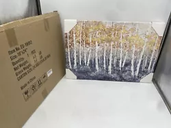 Buy Artmaple Modern Fashion RoomDecor HandPainted Oil Painting Birch Forest ( Blue) • 28.43£